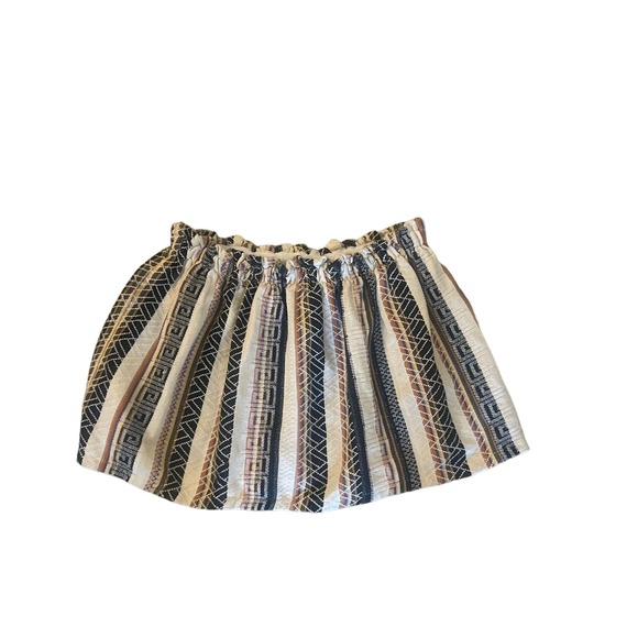 Girls 8Y Mini A Ture Copenhagen Shirley Skirt Cream Stripe Mini Cotton Cotton - Picture 6 of 6